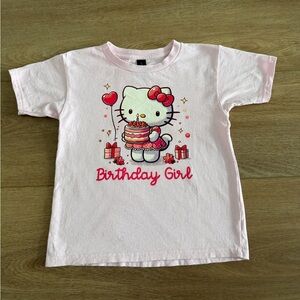 Hello Kitty Pink Birthday Tee 6th Birthday